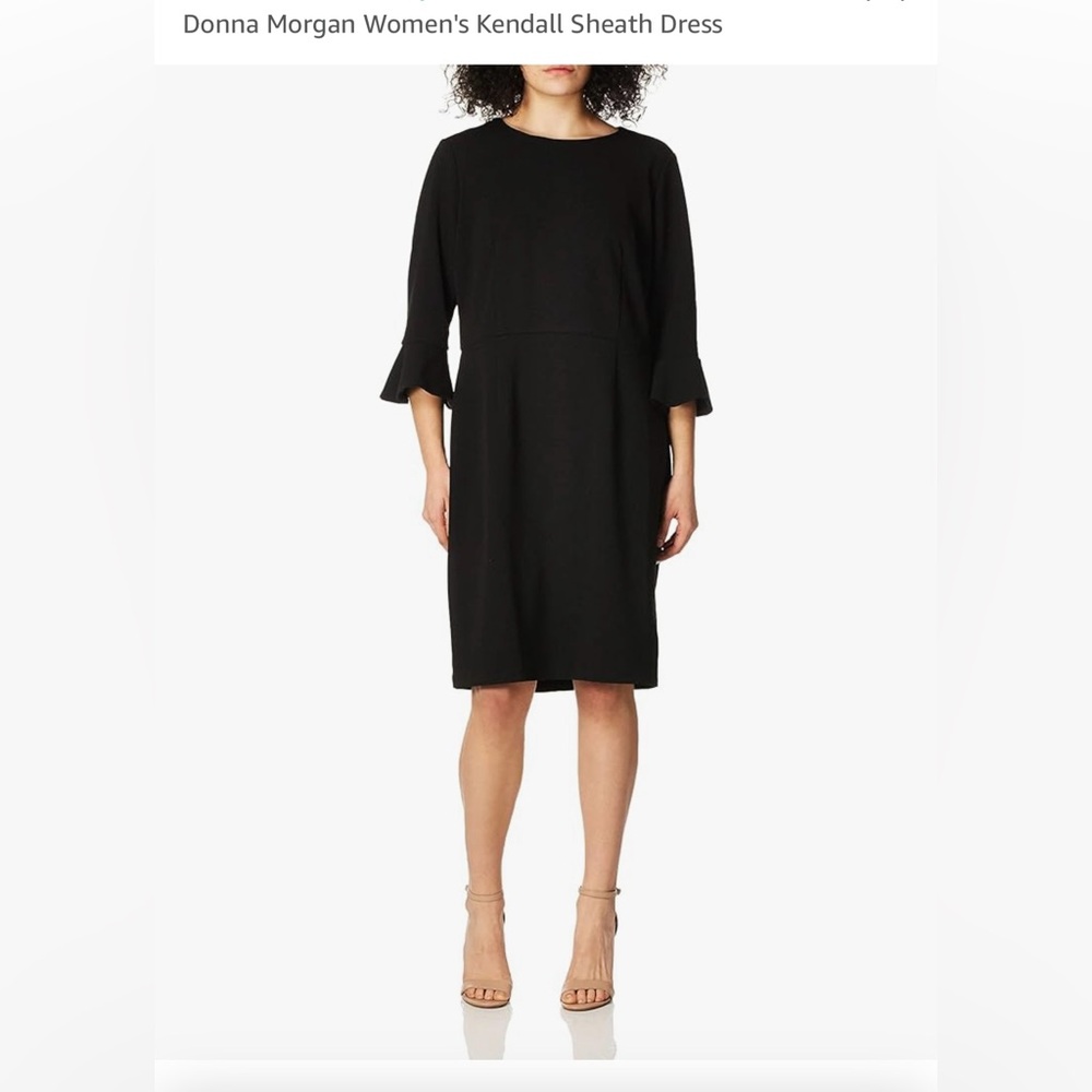 Donna Morgan Kendal Sheath dress black size 8